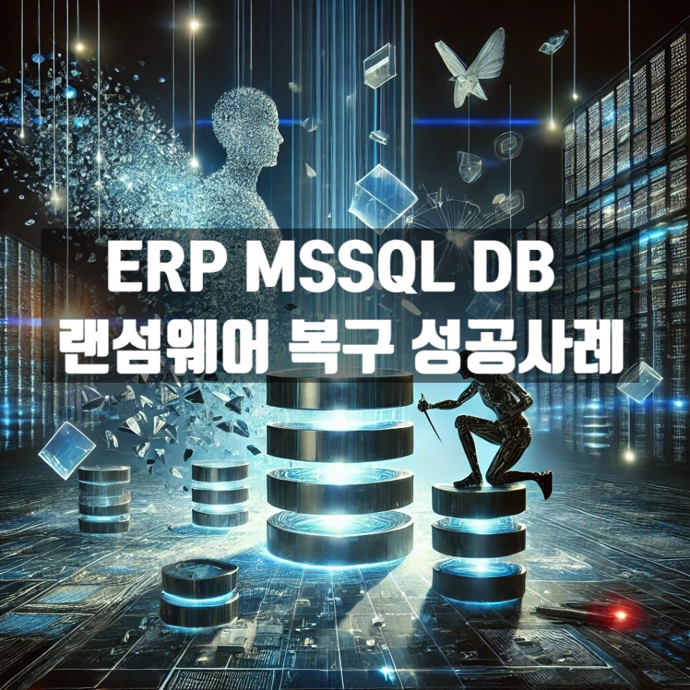 ERP MSSQL DB 랜섬웨어 복구 성공사례 (백업까지 감염) 복구 자료 1