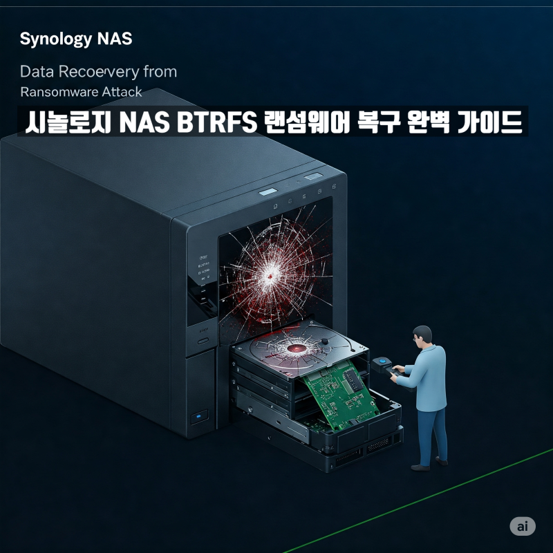 기업용 NAS (BTRFS) 랜섬웨어 복구 가이드 복구 자료 1